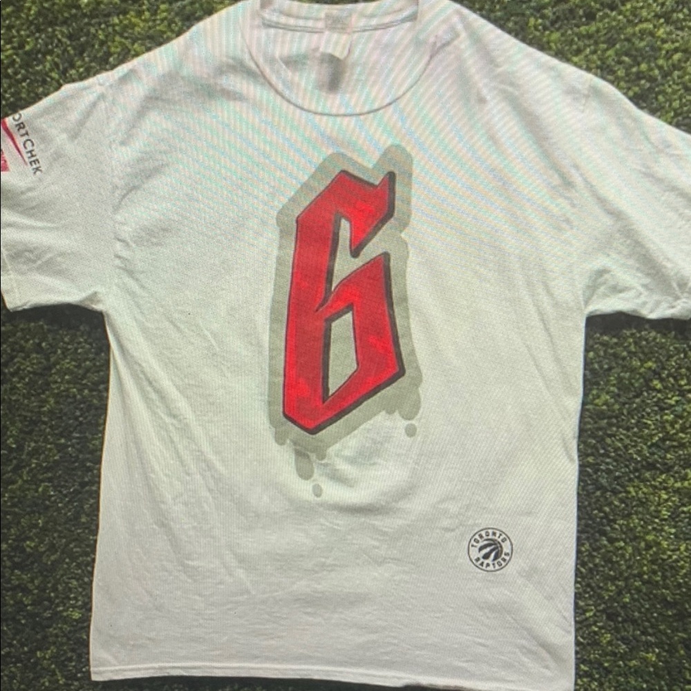 Gildan White Tee with Red Graphic